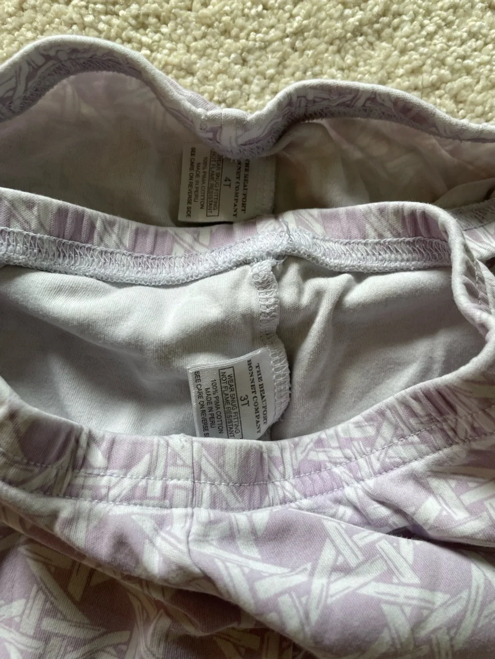 Beaufort Bonnet Co Lavender cane print Pajama Set